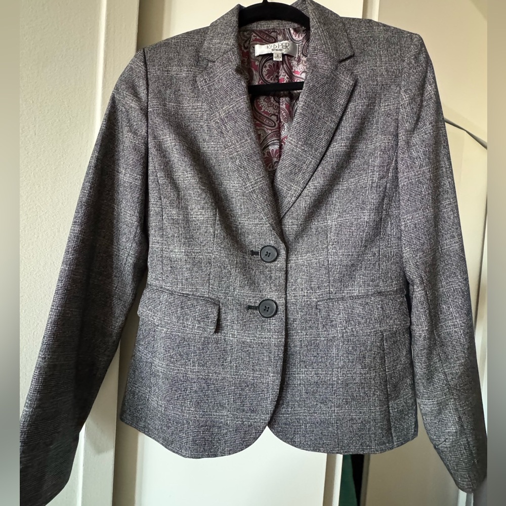 Checked Blazer - image 1